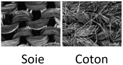  Différence soie et coton