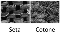 Confronto seta e cotone